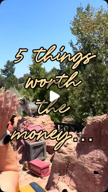 Lauren, Emily, Ali and Monica on Instagram: red rock theme park scenery with "5 things worth the money" text