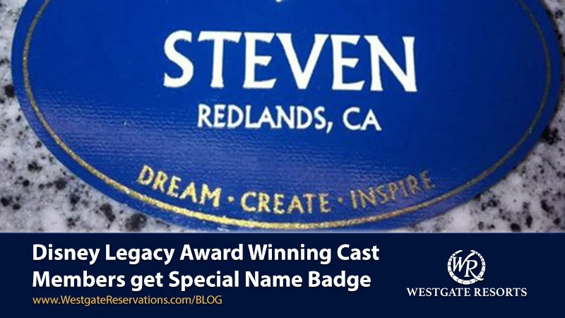 Disney Legacy Award Winning Cast Members Get Special Name Badge