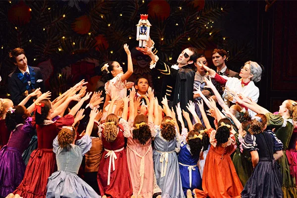 Dancers on stage during the Orlando Ballet production of The Nutcracker