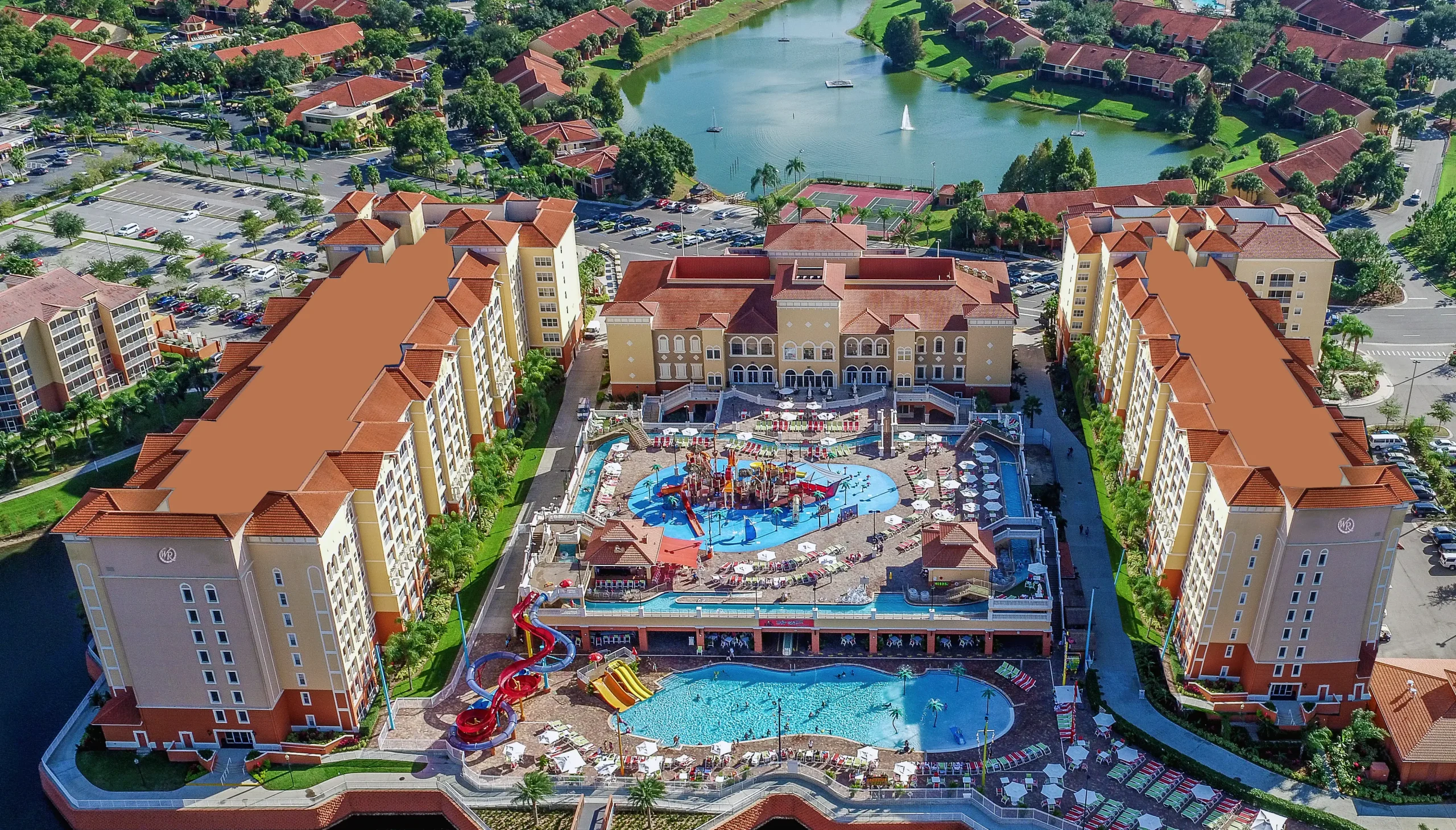Aerial view of a Westgate resort
