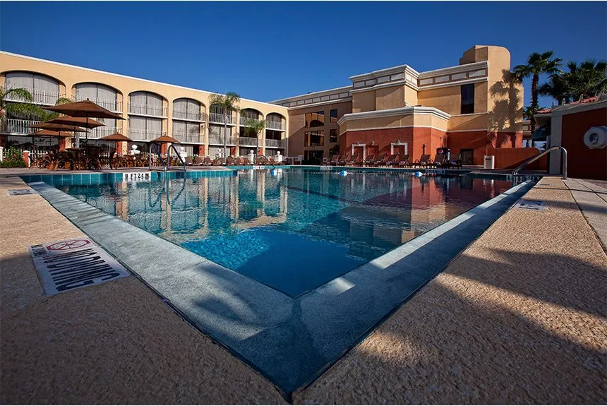 Pool area at Westgate Towers Resort